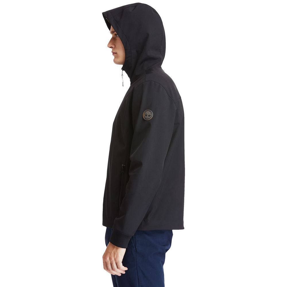 Timberland Mens Jackets Mt. Waumbeck Hooded Softshell - Black - India IB3624197